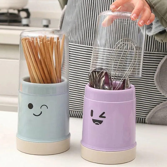 Transparent Dustproof Chopstick Fork Spoon Holder