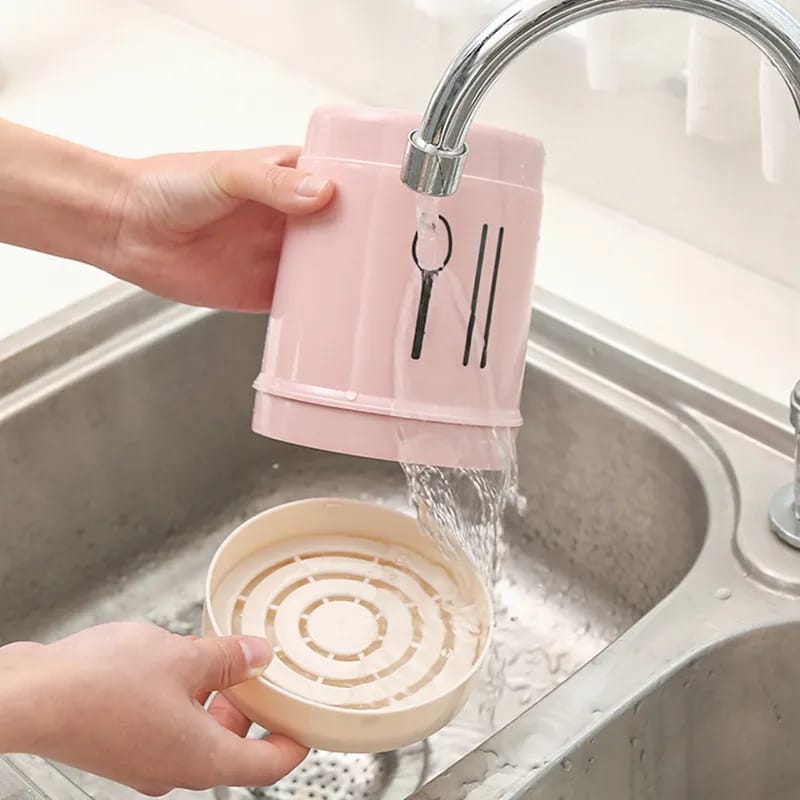 Transparent Dustproof Chopstick Fork Spoon Holder