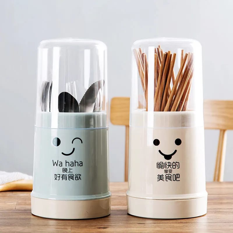 Transparent Dustproof Chopstick Fork Spoon Holder