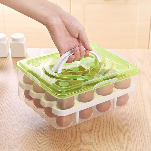 2 Layer 32 Cells Eggs Storage Box