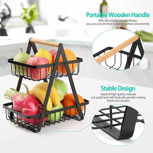 2 Tier Fruit Vegetable Basket