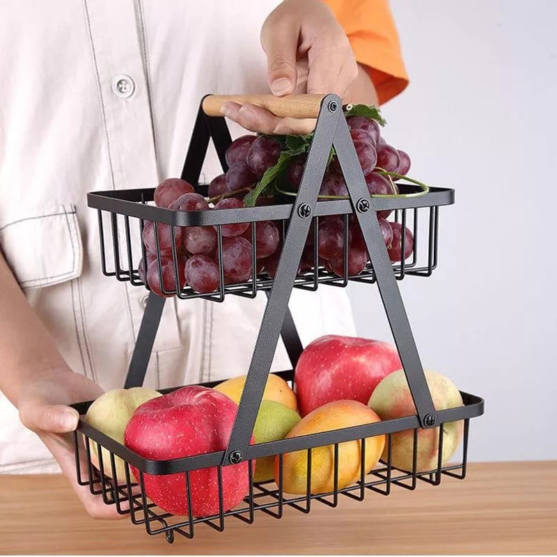 2 Tier Fruit Vegetable Basket
