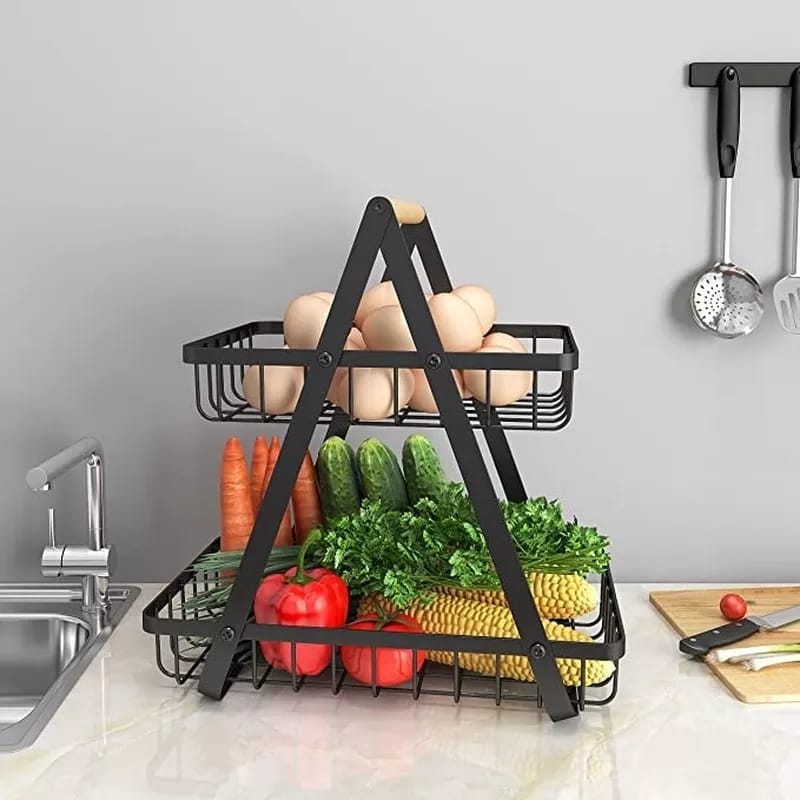 2 Tier Fruit Vegetable Basket