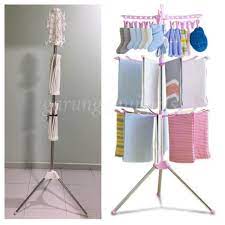 Folding Clothes Drying Rack 3-Tier Indoor Outdoor Space Saving Stand Hanger - Versatile Space-Saving Laundry Dryer