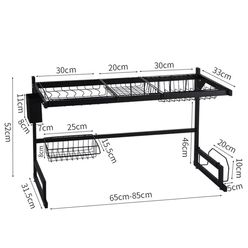 85cm Over Sink Kitchen Sink Drain Storage Rack
