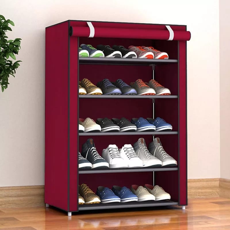 5 Layers Non Woven Fabric Dustproof Shoe Cabinet