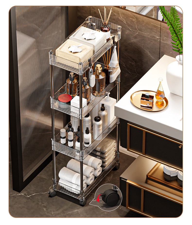 4 Layer Acrylic Multifunctional Trolley (Premium Quality)