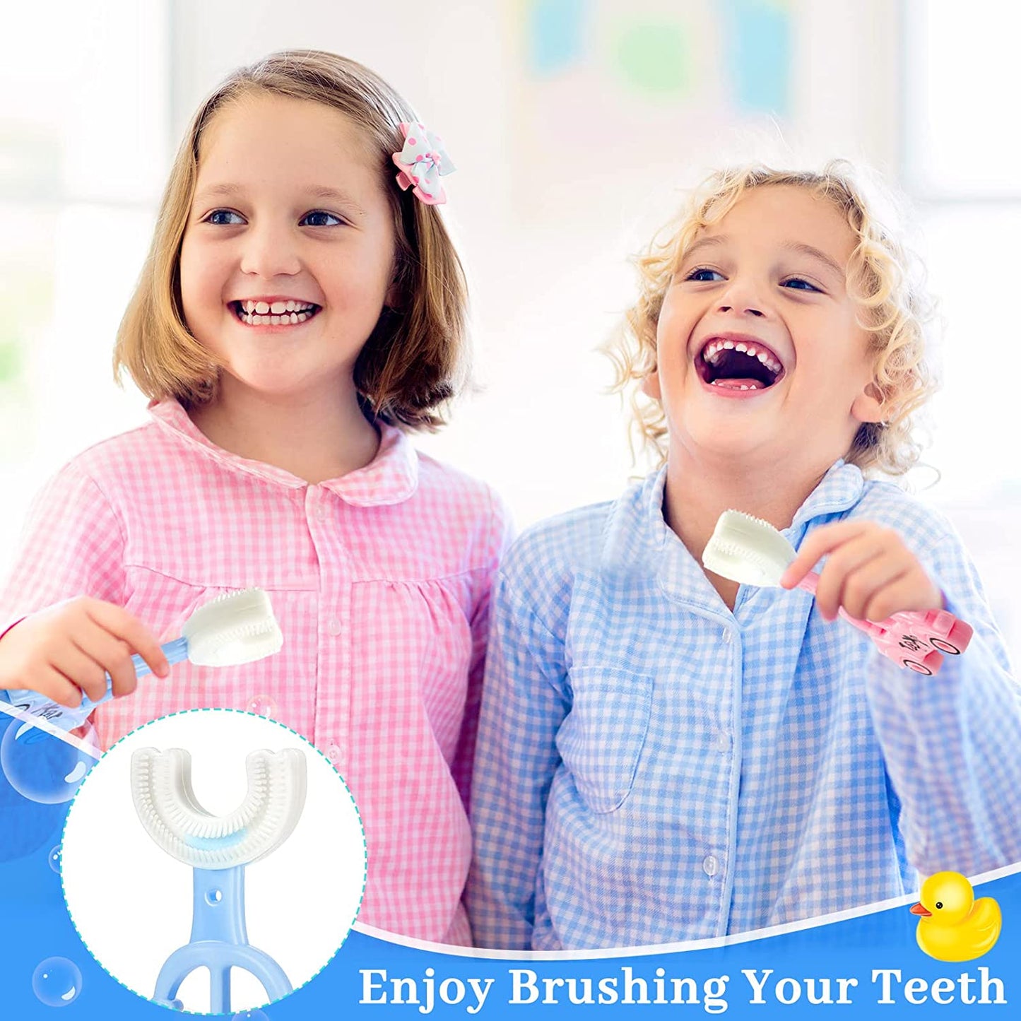 Car Shape Kids U Shaped Toothbrushes