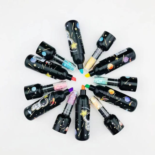 Cute Planet Bottle Mini Fluorescent Highliter