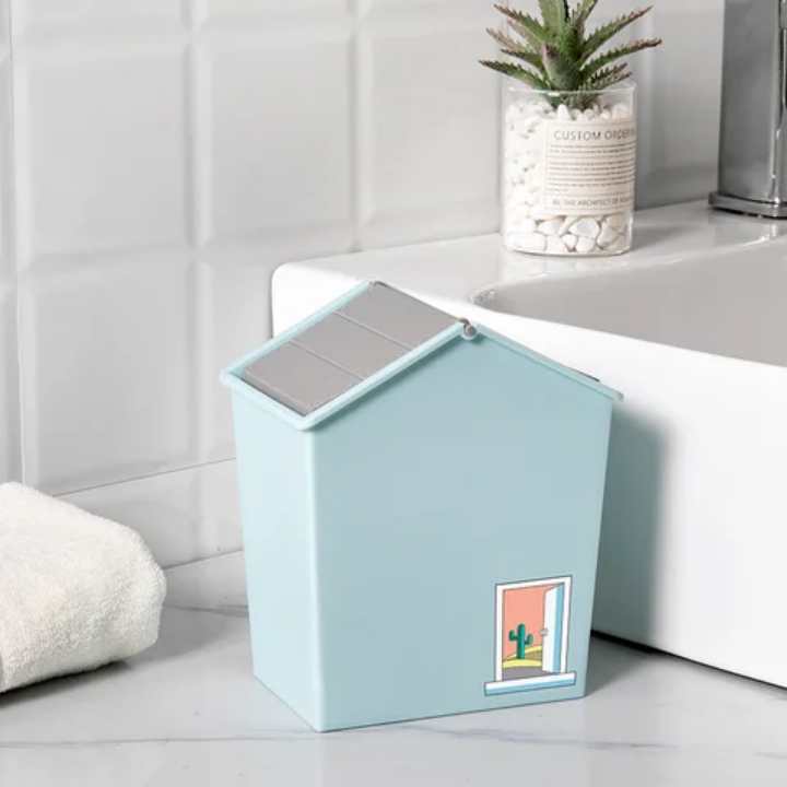 Multifunctional Hut Style Desktop Mini Dustbin (Premium Quality)