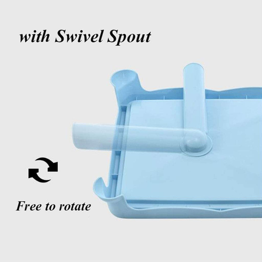 Dish Drying Rack with Lid, 2 Tier Dish Rack with Utensil Holder, Cup Holder and Dish Drainer for Kitchen Counter, Plastic Dish Drain