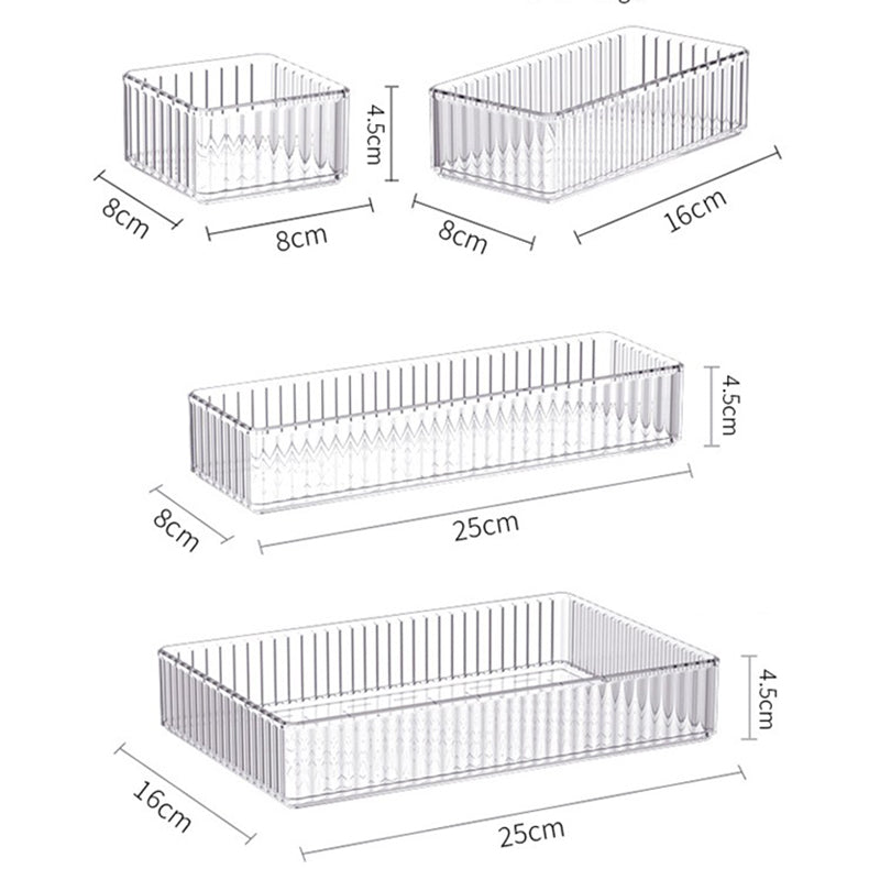 (4 Pcs Set) Acrylic Drawer Organizer