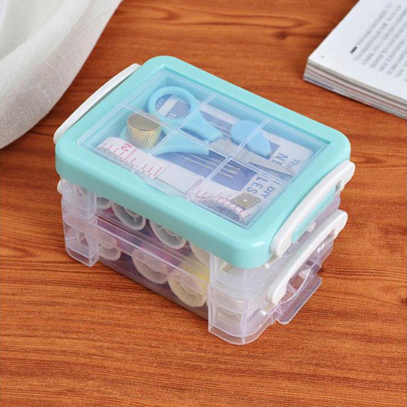 Nordic Style Double Layer Sewing Kit Box