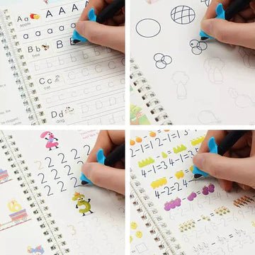 4 PCS Magic book with 10 Refills