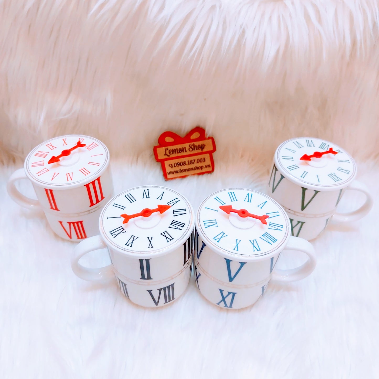 Clock Style Ceramic Cup