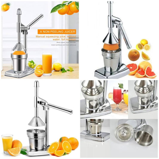 Stainless Steel Hand Press Citrus Juicer (Heavy Duty)