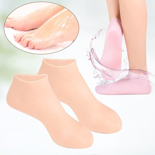 1Pair Silicone Moisturizing Socks