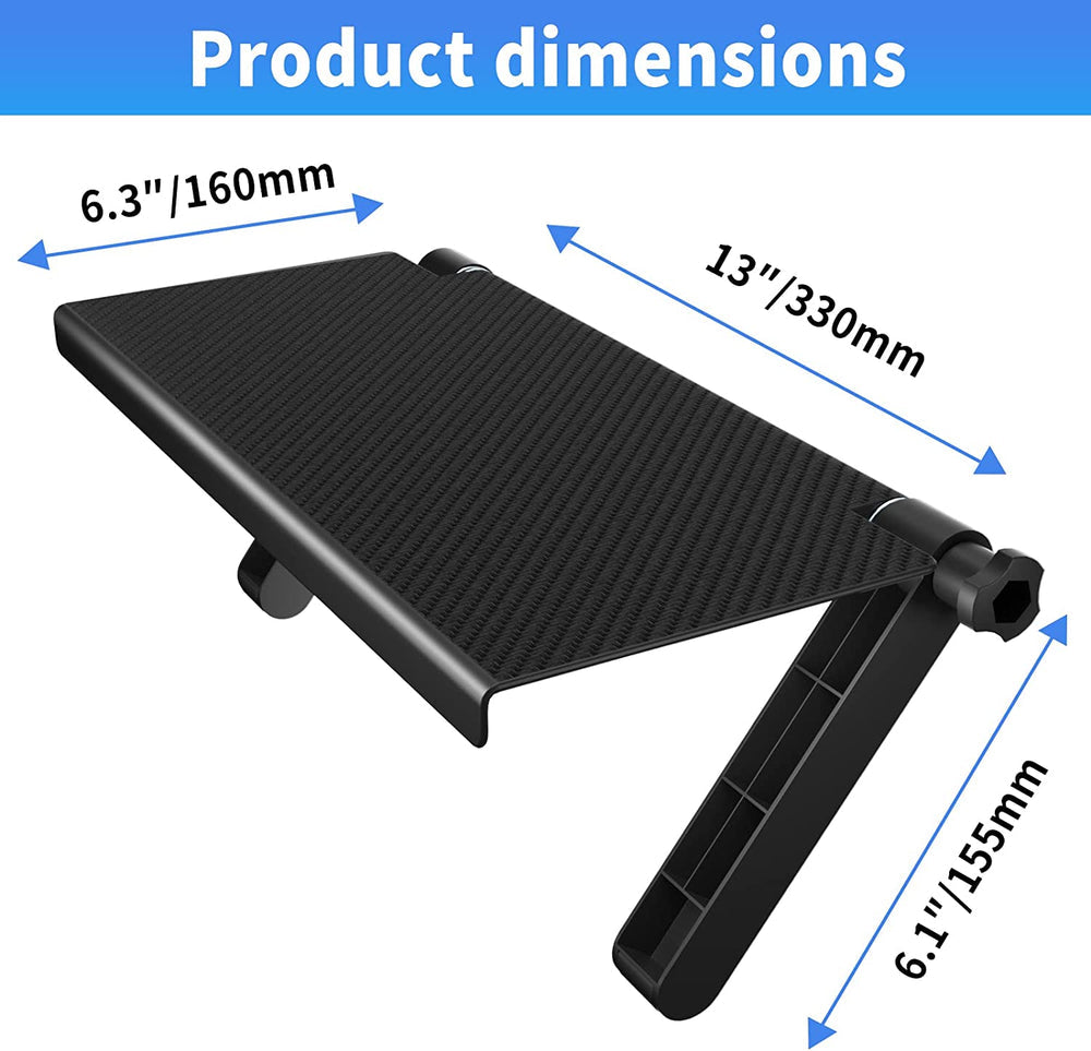 13-Inch Wide Platform Adjustable TV Top Shelf, Router And Home Decor TV Top Storage Bracket
