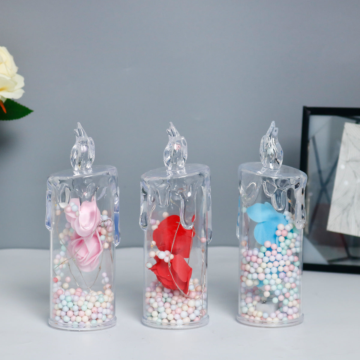 Multicolor Candle Light (Premium Quality)