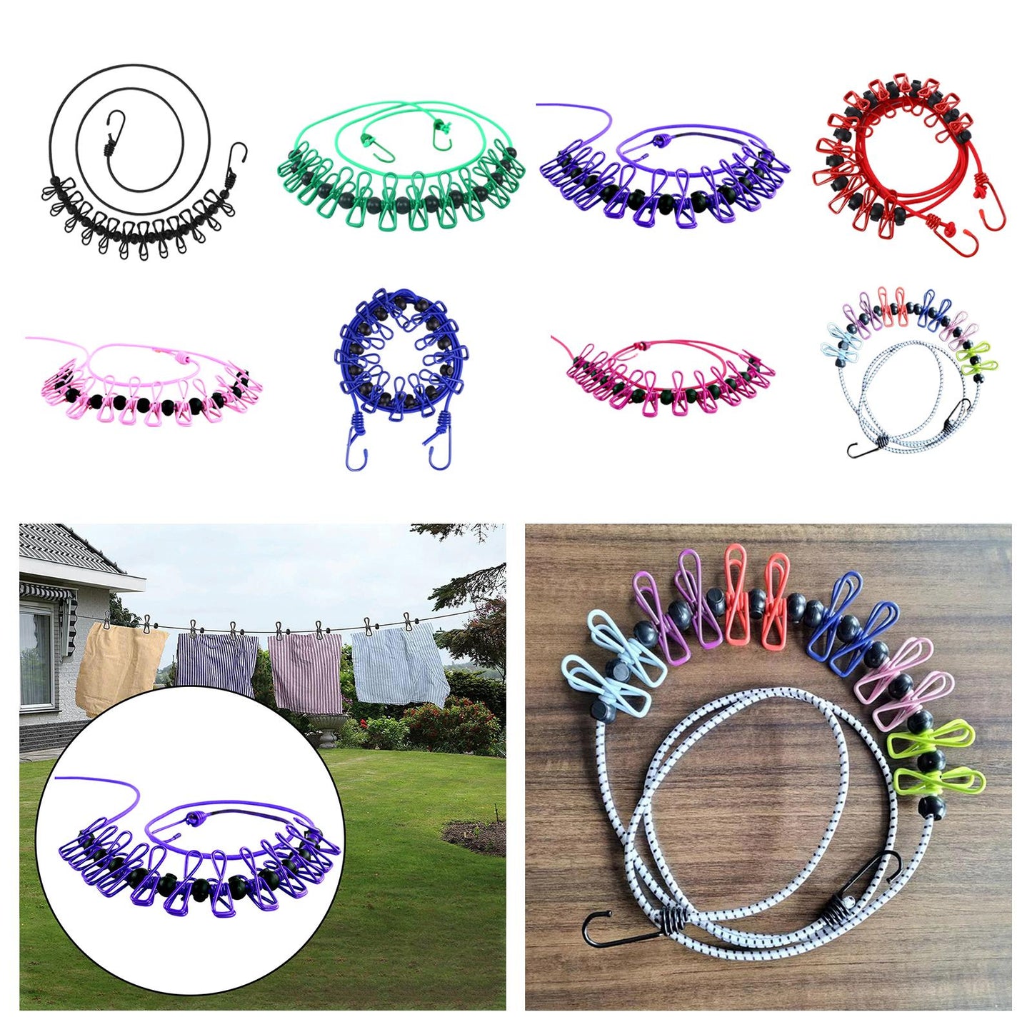 185CM Clothsline With (12) Hang Clip