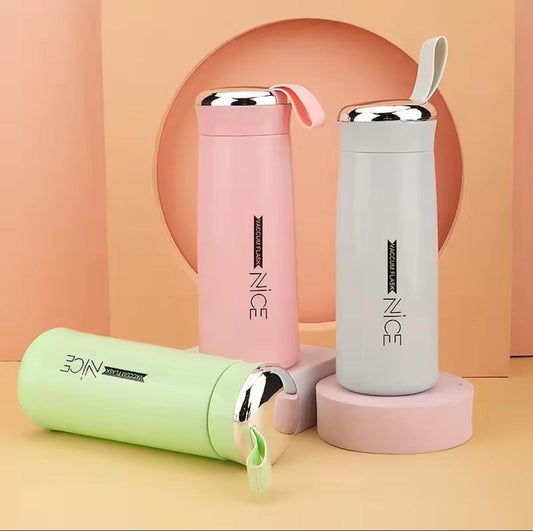 400ML Portable Double Walled Glass Bottle