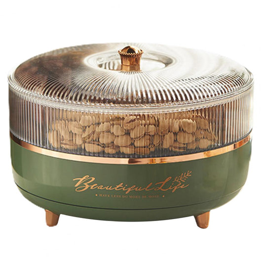 5 Grid Transparent Nuts And Snacks Tray (Premium Quality)