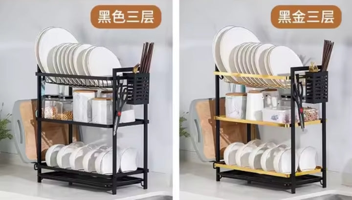 Kitchen Dish Drying Rack Cutlery Organizer (Superior Quality)