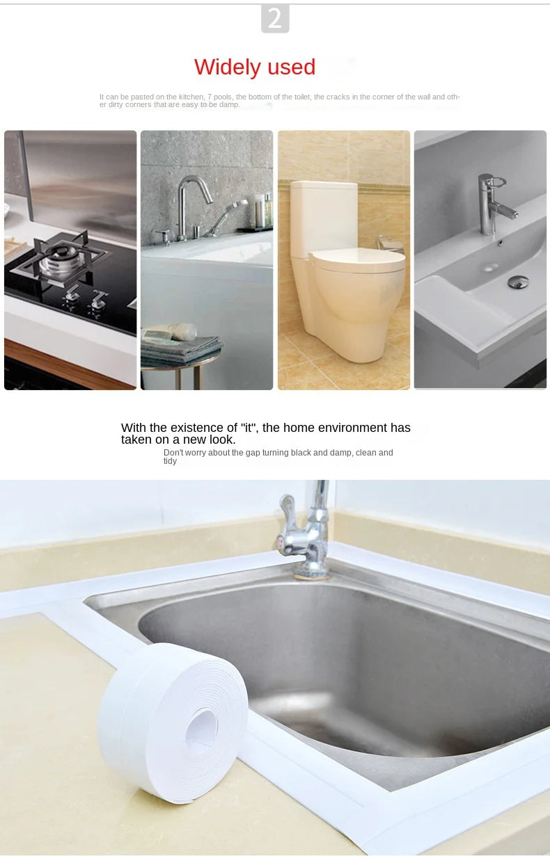 1PCS PVC Self Adhesive Waterproof Sealing Tape
