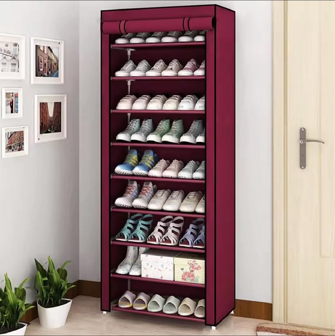 Shoe Rack Organizer Dustproof Shoe Cabinet Multi-Layer