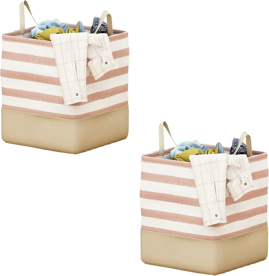 Cotton Linen Storage Basket, Home Large Capacity Laundry Basket (Premium Quality)