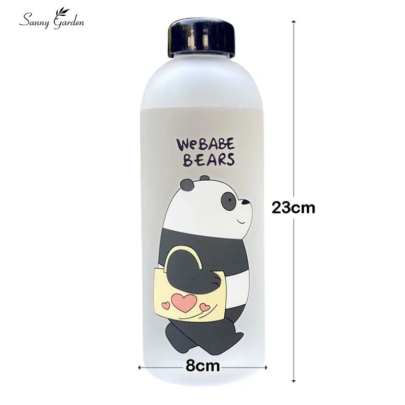 500ml Bear Style Water Bottle With Extra Cap ( Premium Quality)