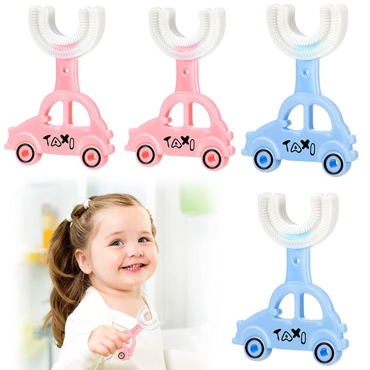 Car Shape Kids U Shaped Toothbrushes