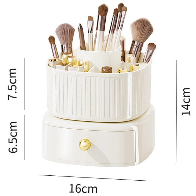 Luxury 360°Rotating Brush Holder With Single Draw (Premium Quality)