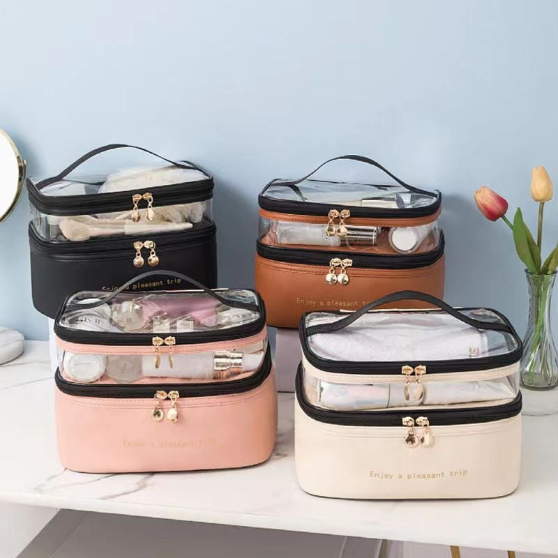 Double Zip Cosmetic Pouch (Premium Quality)