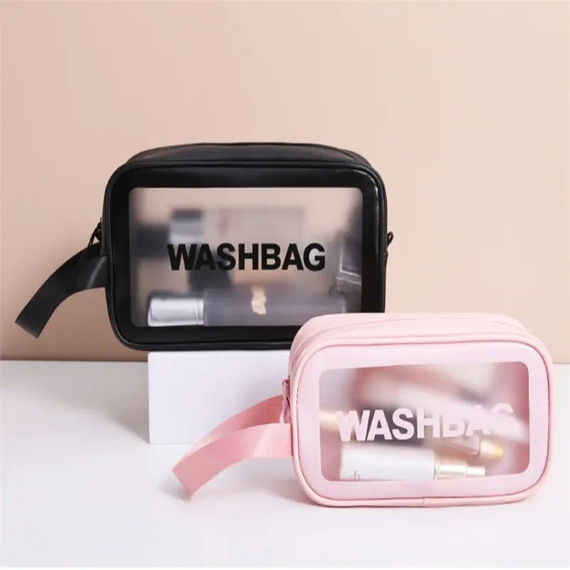 3Pcs Set PVC Transparent Washbag (Premium Quality)