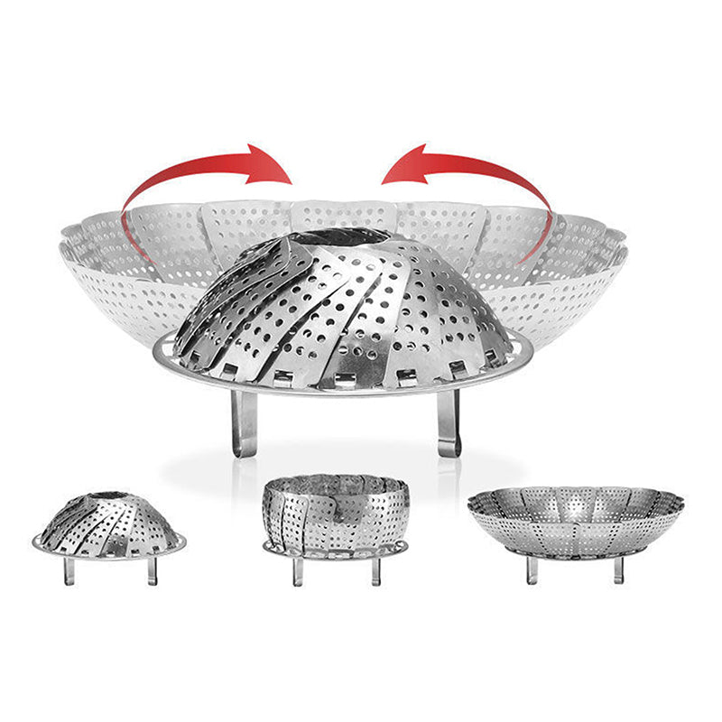 Folding Dish Steam Stainless Steel Food Steamer