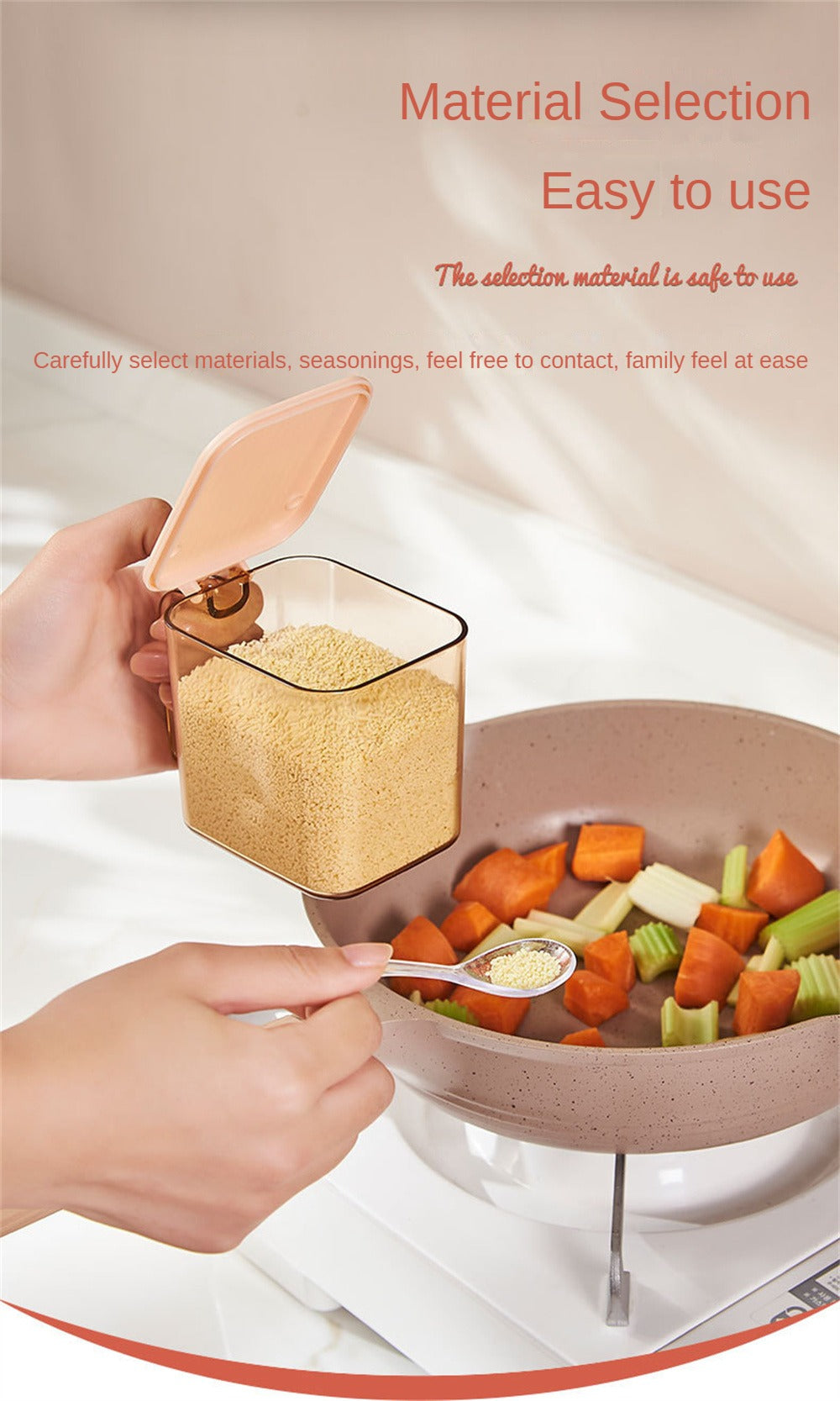 3 Pcs Set Transparent Seasoning Box (Premium Quality)