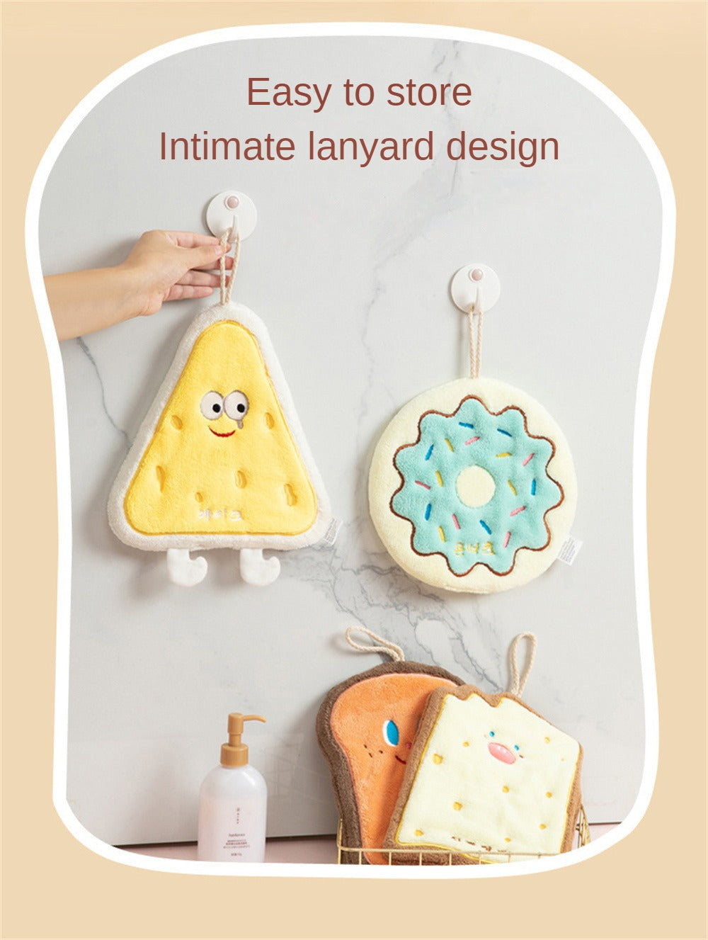 Cute Cartoon Super Absorbent Hand Towel 1Pc