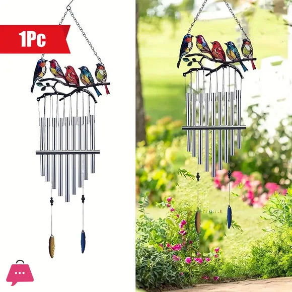 Wall Hanging Bird Metal wind chime. (Premium Quality)