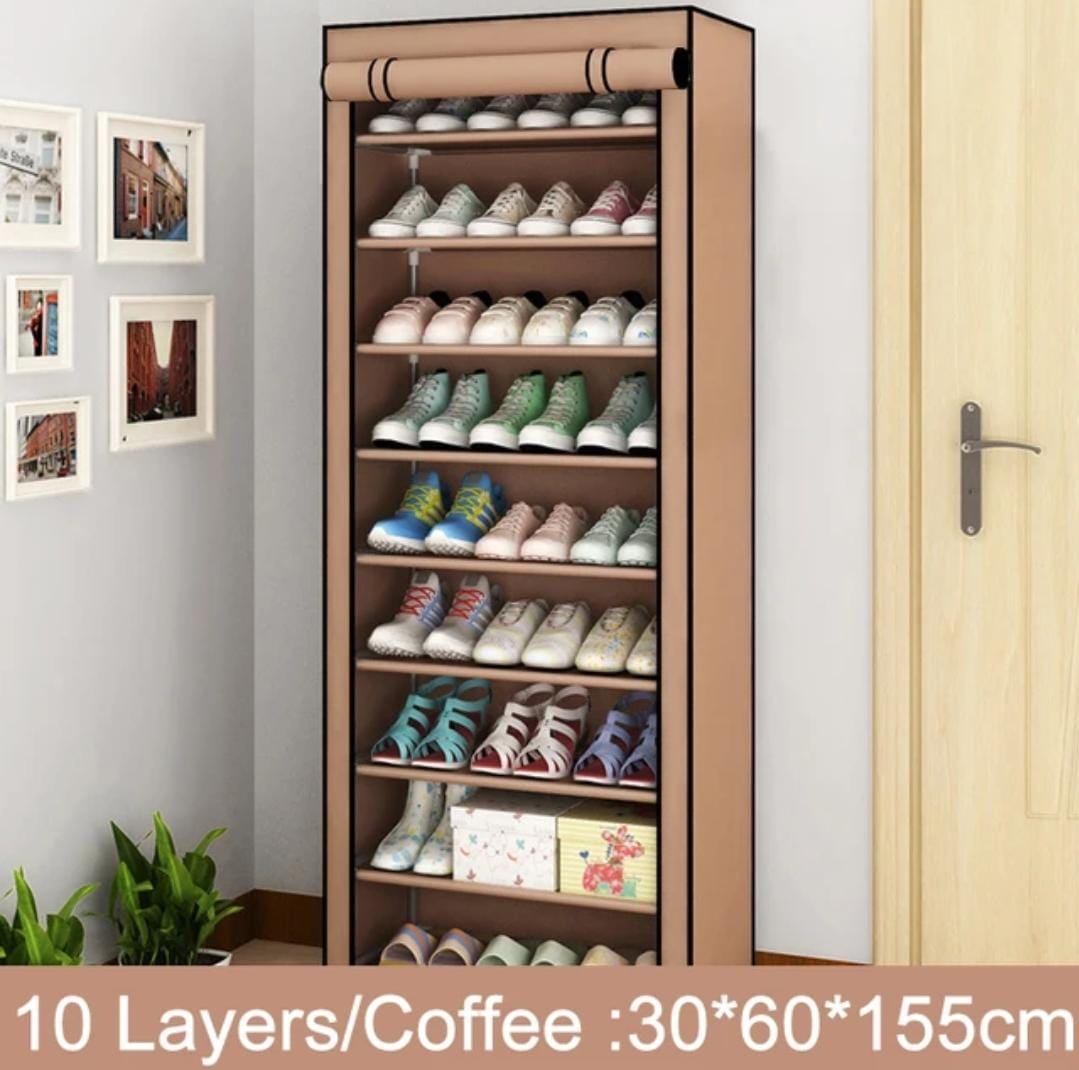 Shoe Rack Organizer Dustproof Shoe Cabinet Multi-Layer