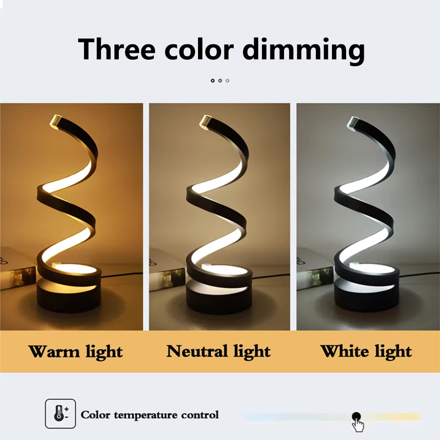 Spiral Style Modern LED Lamp (Premium Quality)