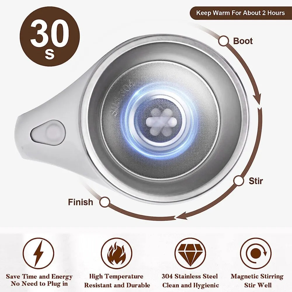 380ml Portable Automatic Magnetic Self-Stirring Rechargeable Mug