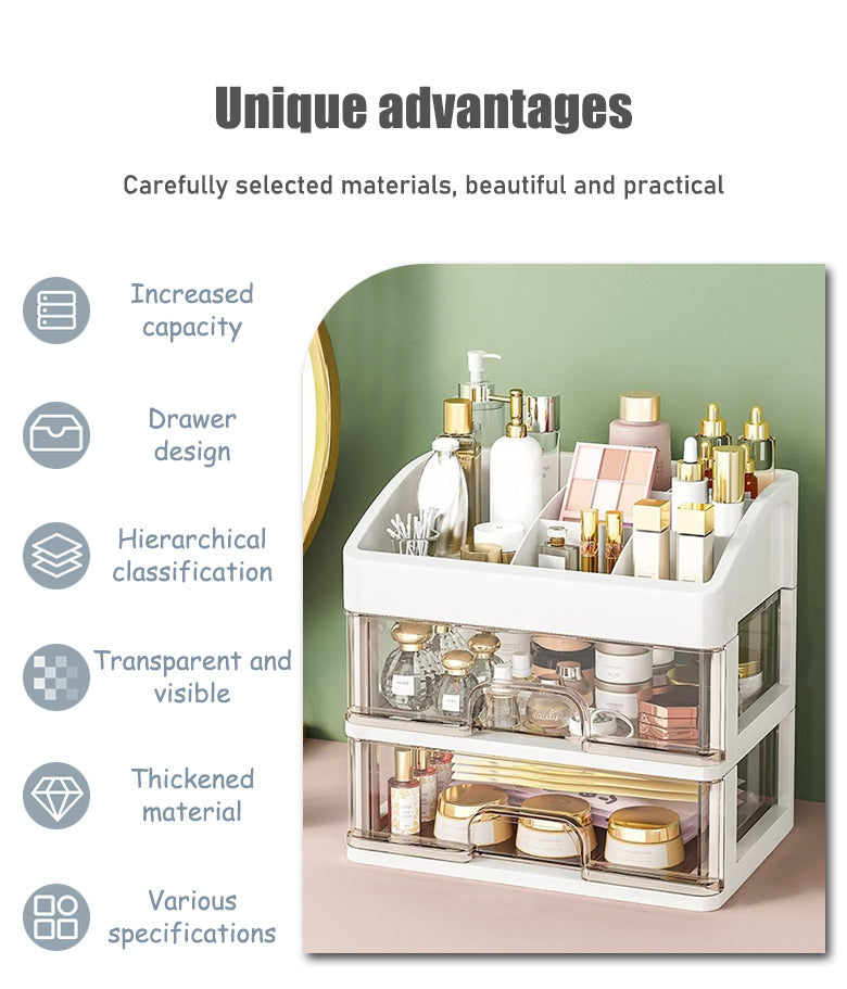 Stylist Multilayer Transparent Cosmetics Organizer