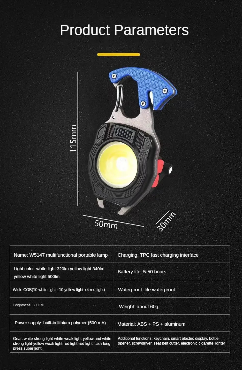 Multifunctional Cob Lighter With Light (Superior Quality)