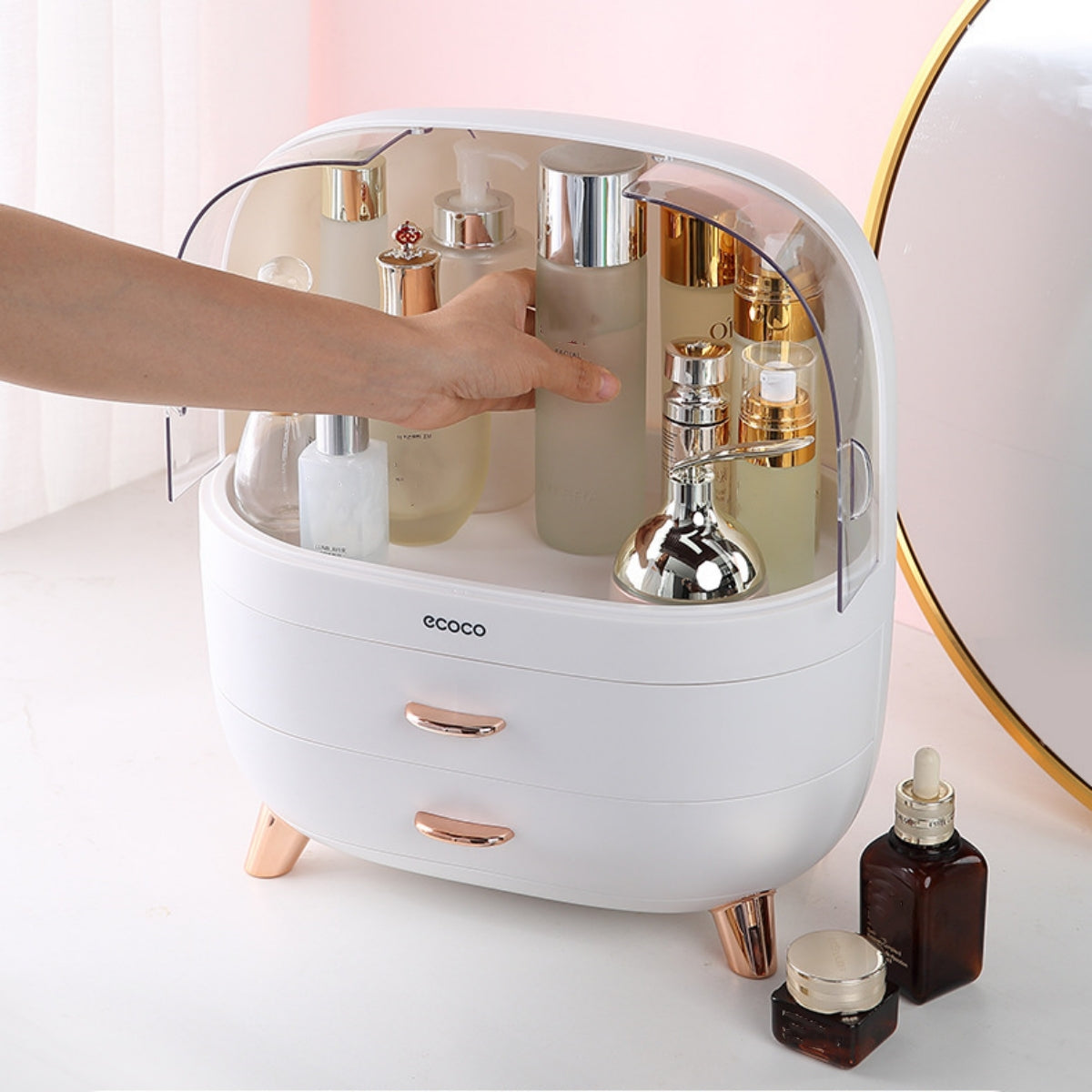 ECOCO Desktop Cosmetics Organizer (Premium Quality)