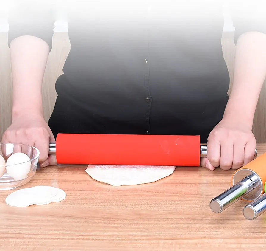 Stainless Steel Dough Roller (Bailon) 1Pcs (Premium Quality)