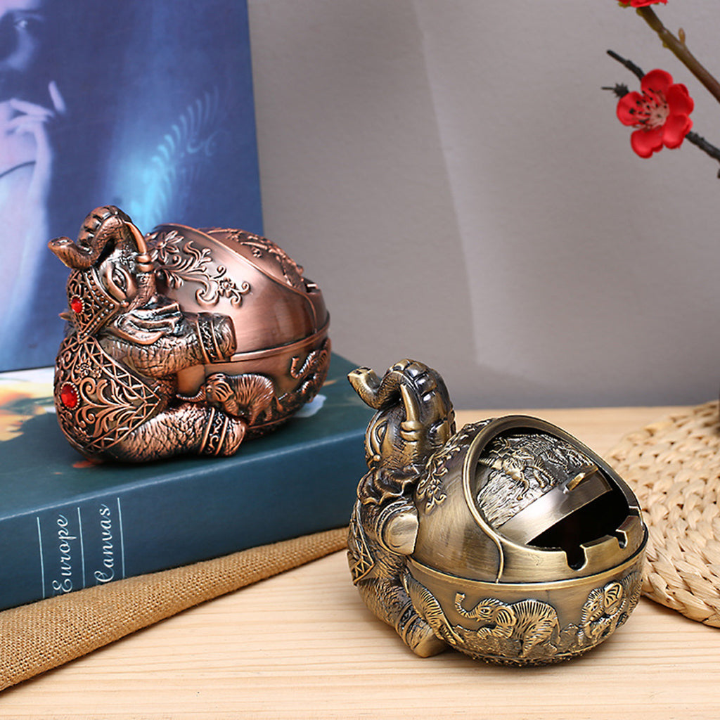 Vintage Style Ash Tray with Lid
