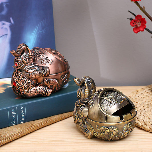 Vintage Style Ash Tray with Lid