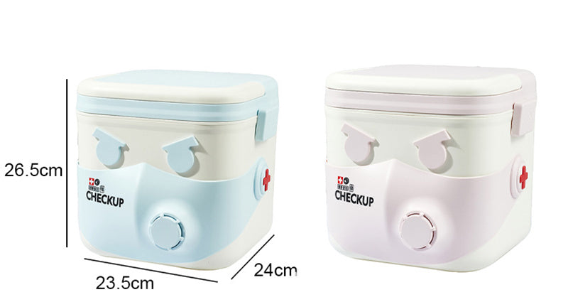 Creative Cartoon Large Capacity Family Medicine Box Portable Multi-functional Medicine Storage Box (Premium Quality)