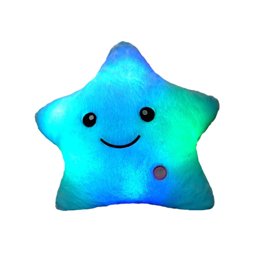 1Pc Soft Star Pillow With Glowing Led Light